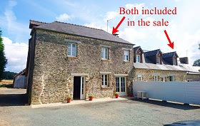 5 bed stone house for sale near Le Horps