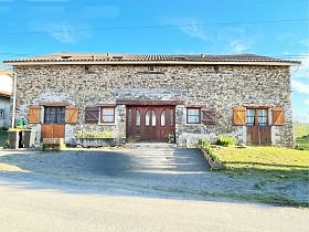 4 bed stone house for sale near Ansac Sur Vienne