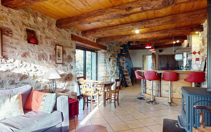 3 bed stone house for sale near Dordogne and Lot