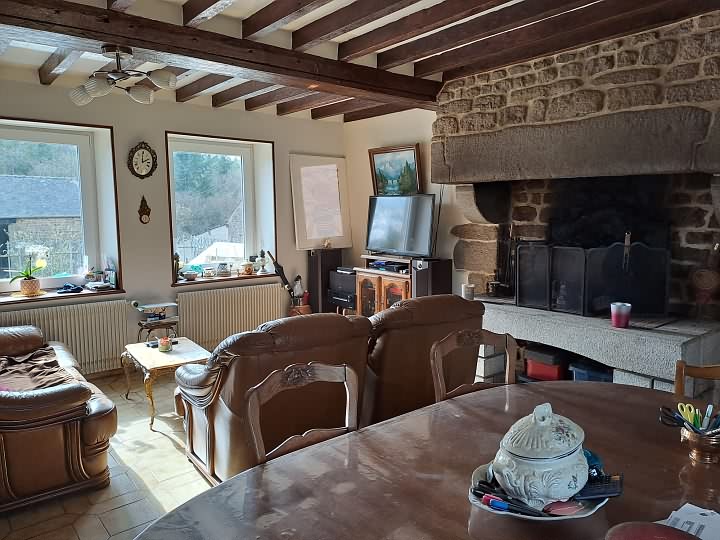 5 bed stone farmhouse for sale near Rabodanges