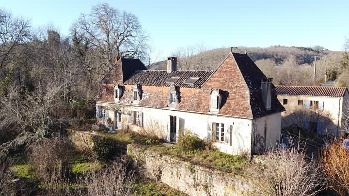 6 bed watermill for sale near Dordogne and Lot