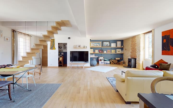 4 bed stone house for sale near Aubas
