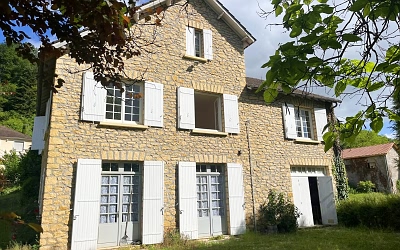 4 bed stone house for sale near Aubas