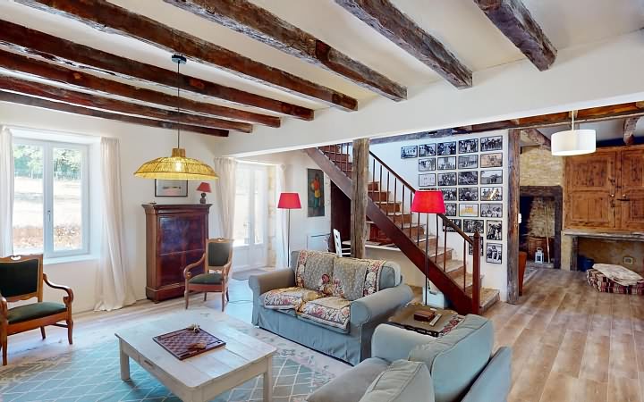 5 bed stone house for sale near Aubas