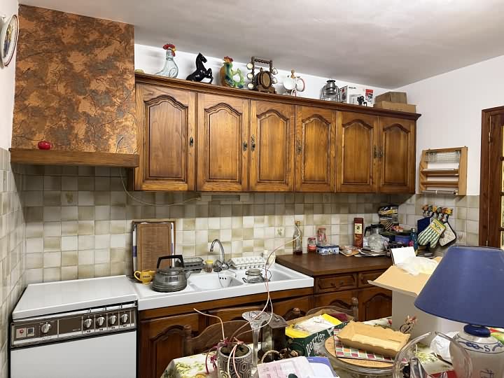 6 bed stone longère for sale near Saint Vran