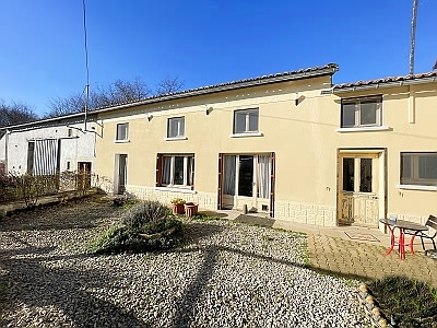 3 bed stone house for sale near Pliboux
