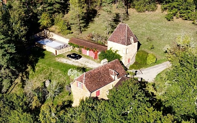 4 bed stone house for sale near Aubas