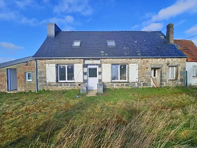 2 bed stone house for sale near Lanvellec