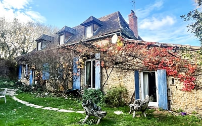 5 bed stone house for sale near Aubas