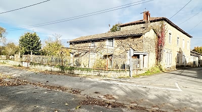 4 bed stone house for sale near Pliboux