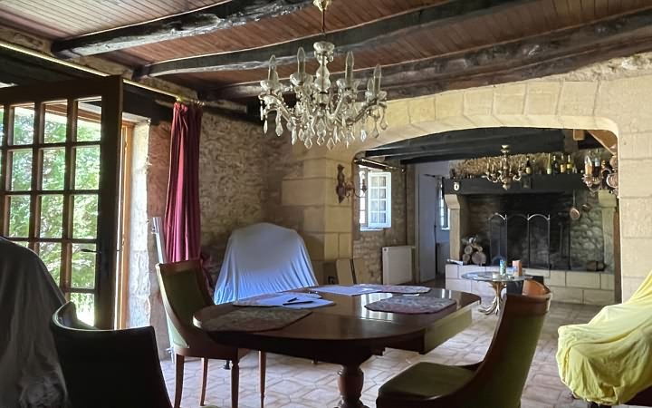 2 bed stone house for sale near Aubas