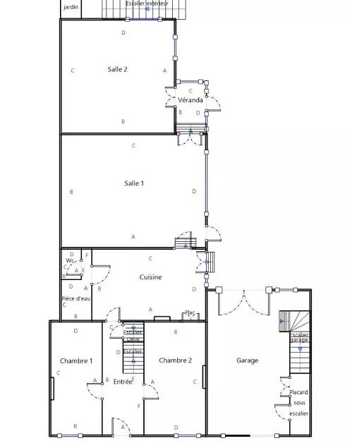 2 bed stone house for sale near Chez Vécant