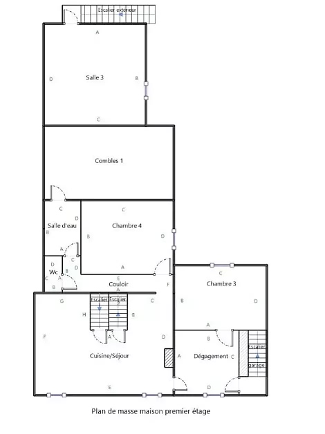 2 bed stone house for sale near Chez Vécant
