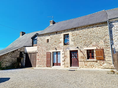 3 bed stone house for sale near Taupont