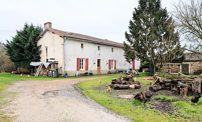 3 bed stone farmhouse for sale near Ansac Sur Vienne