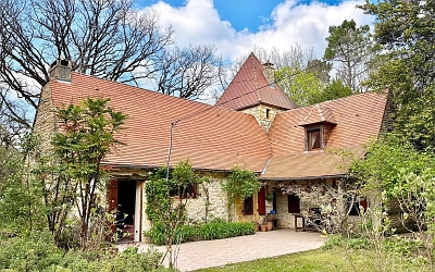5 bed stone house for sale near Aubas