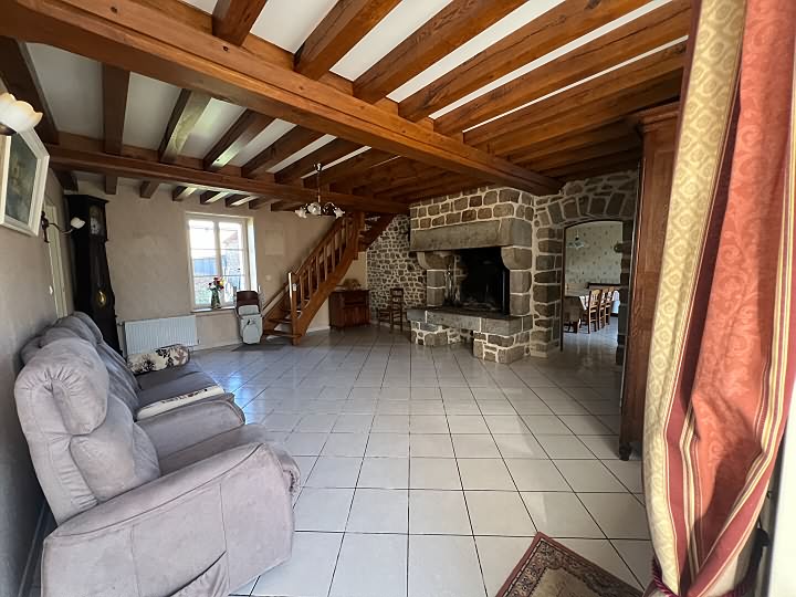 5 bed stone farmhouse for sale near Nécy