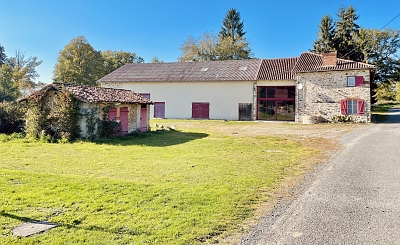 4 bed stone house for sale near Ansac Sur Vienne