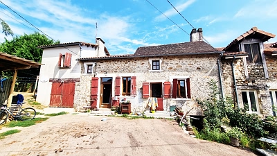 2 bed stone house for sale near Goulat