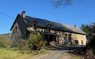 3 bed stone farmhouse for sale near Affieux