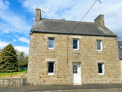 2 bed stone house for sale near Lanvellec
