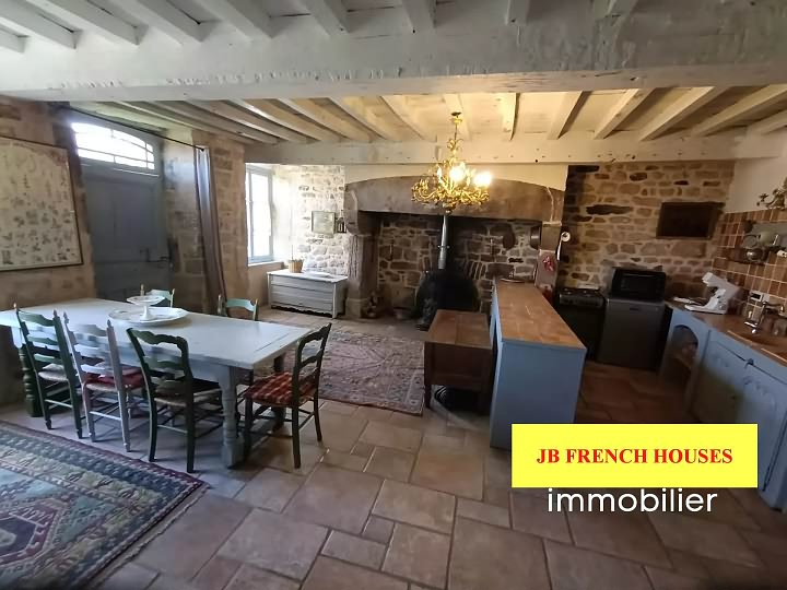 6 bed stone house for sale near Farges