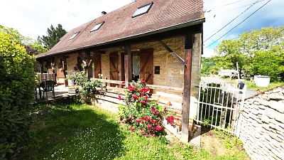 3 bed stone house for sale near Aubas